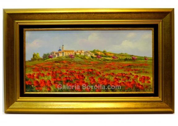 Foto Campo de flores | Pinturas de paisajes en óleo sobre lienzo